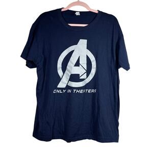 MARVEL Navy Blue Graphic Short Sleeve T-Shirt L
